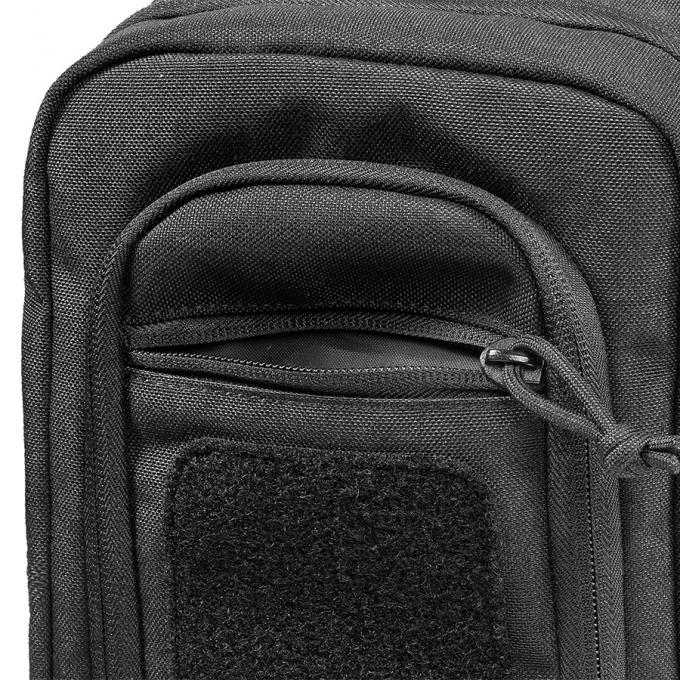 Bolso táctico de nylon negro durable de la honda, mochila cruzada del arma del cuerpo